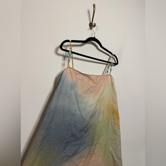 STAUD Laura Linen Dress Pastel Colors - Picture 8 of 14
